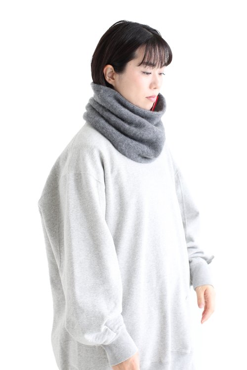 unfil(アンフィル) cashmere neck warmer grey - YAMAROKU（ヤマロク