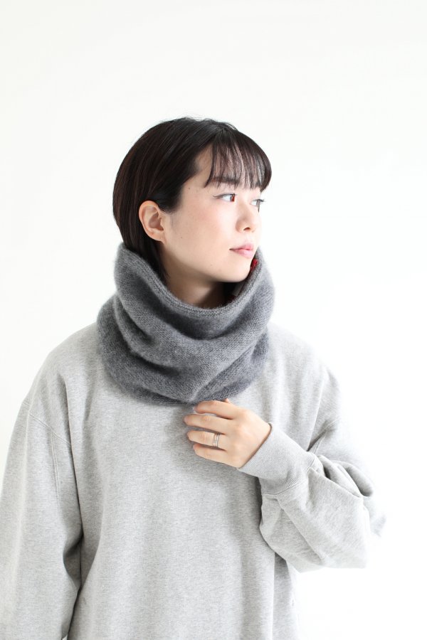 unfil(アンフィル) cashmere neck warmer grey - YAMAROKU（ヤマロク