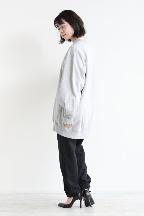 unfil(アンフィル) vintage cotton-fleece oversized sweatshirt 
