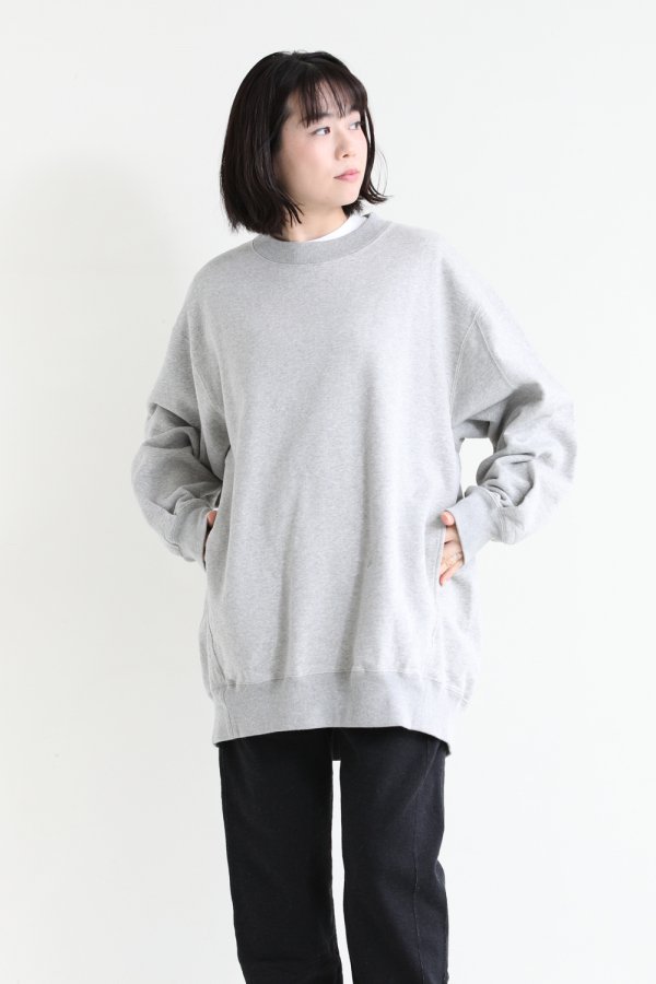 unfil(アンフィル) vintage cotton-fleece oversized sweatshirt ...