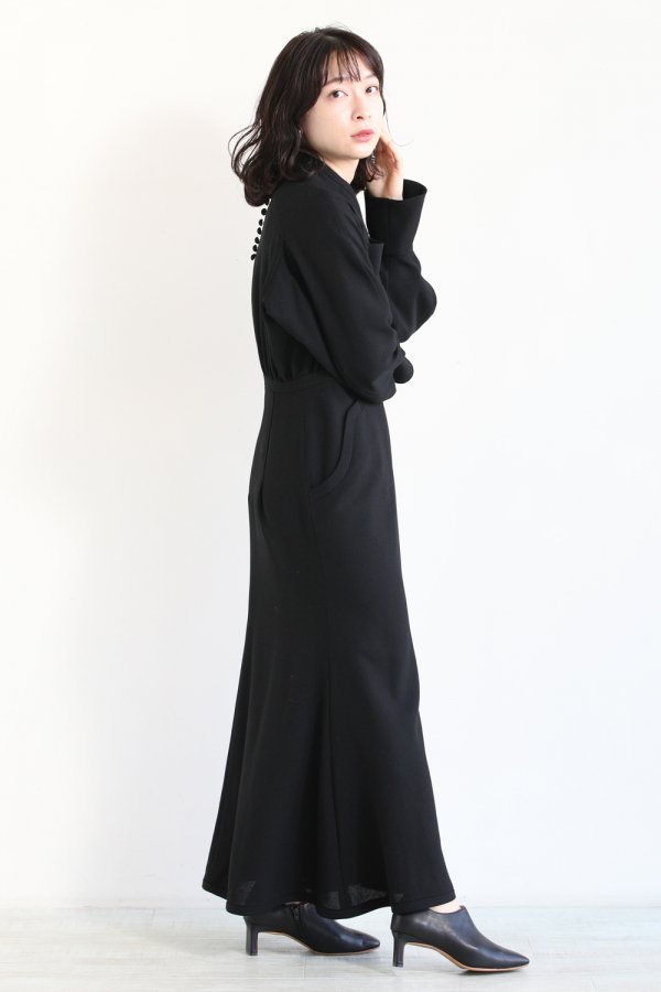 専用！mame Wool Georgette Flare Dress camel | myglobaltax.com