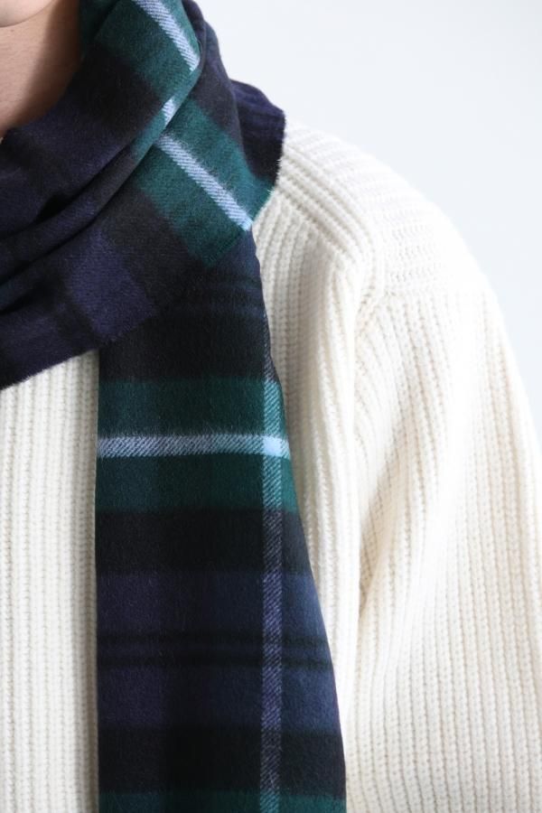 Johnstons of Elgin カシミヤストール　BlackWatch Johnstons of Elgin(ジョンストンズオブエルガン) カシミア