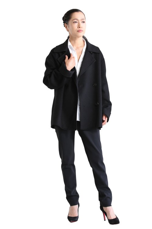 Theory(セオリー) LUXE NEW DIVIDE CASUAL PEACOAT B BLACK