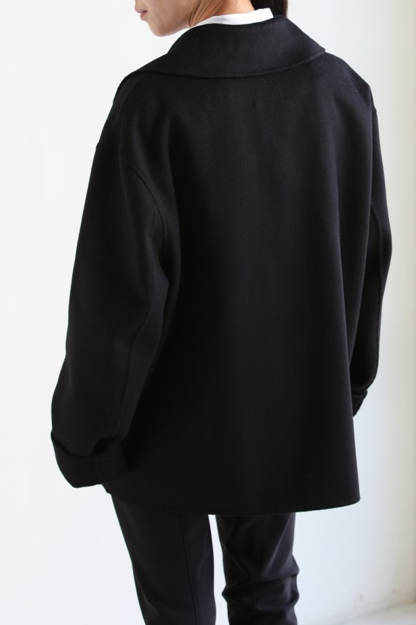 Theory(セオリー) LUXE NEW DIVIDE CASUAL PEACOAT B BLACK - YAMAROKU