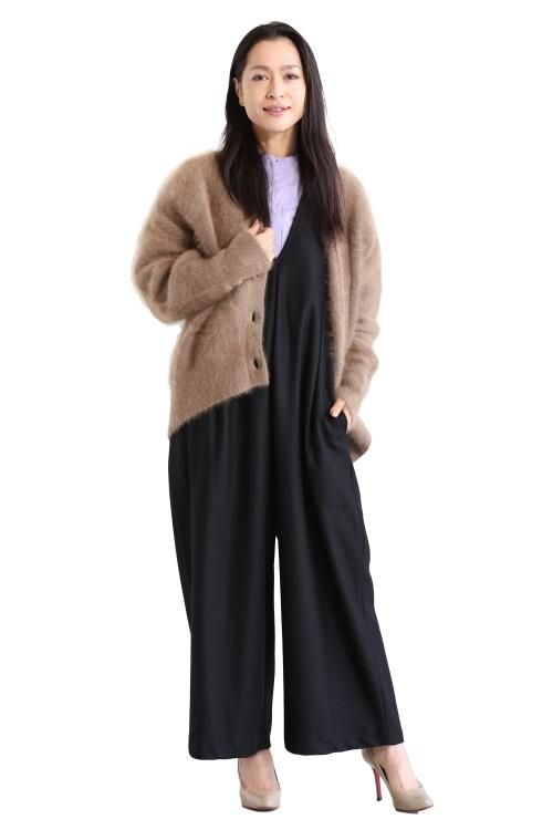 araara アラアラ　ラクーンカーディガン araara(アラアラ) Raccoon Vneck Cardigan pink - YAMAROKU