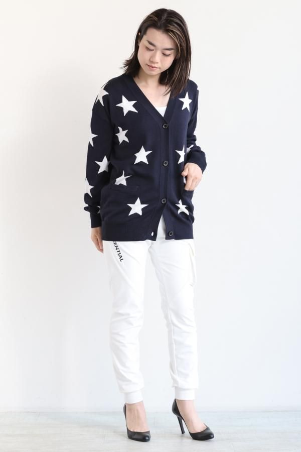 DOUBLE STANDARD CLOTHING - DOUBLE STANDARD CLOTHING インターシャ総柄カーディガン DOUBLE STANDARD CLOTHING - DOUBLE STANDARD CLOTHING インター