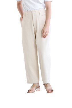 unfil(アンフィル)【UNISEX】heavy weight cotton-twill wide leg trousers