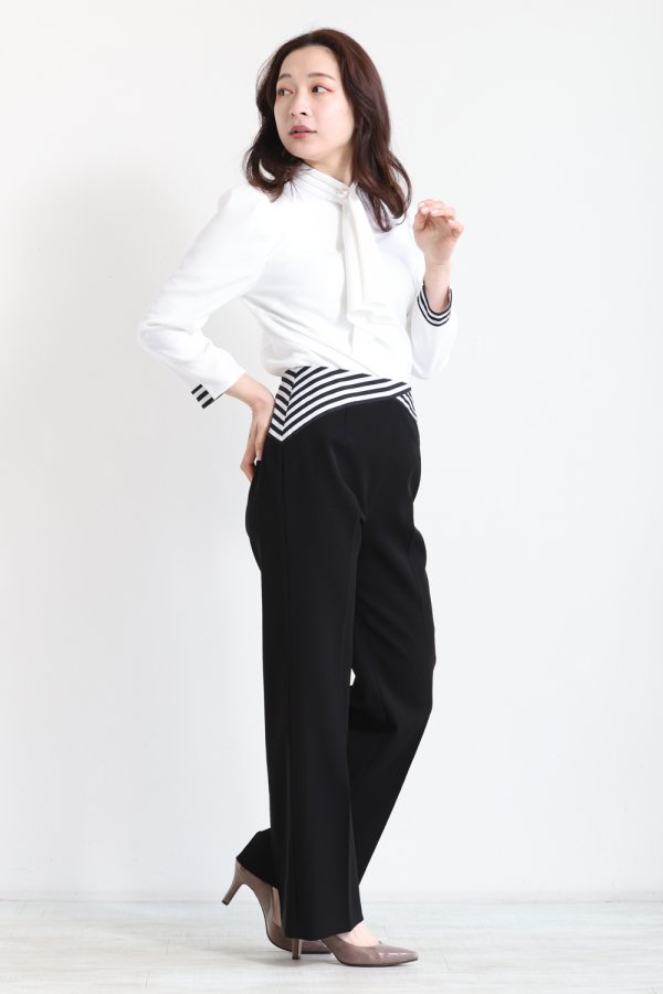 BORDERS at BALCONY(ボーダーズアットバルコニー) FLARE PANTS