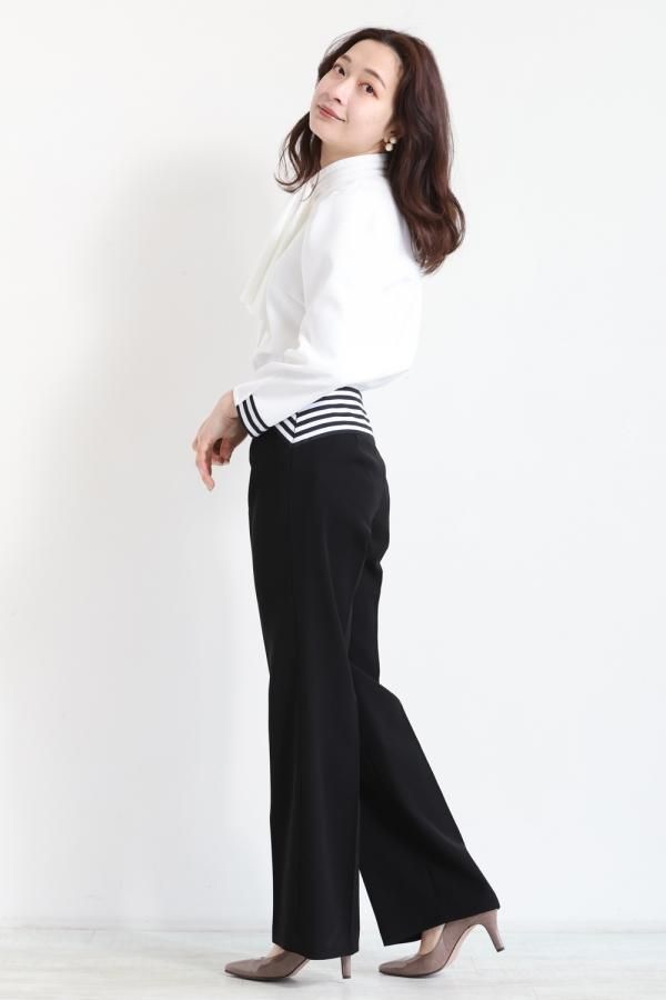 BORDERS at BALCONY(ボーダーズアットバルコニー) FLARE PANTS