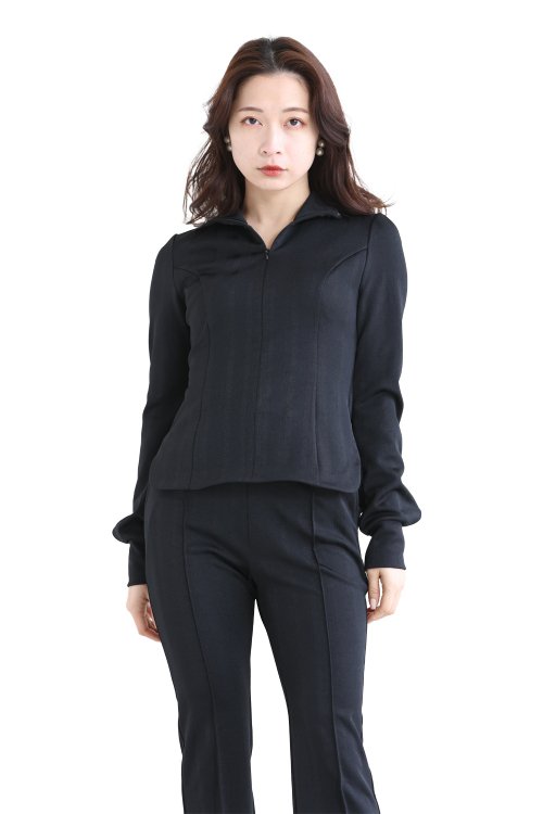 Mame Kurogouchi(マメ) Double-Layer Stripe Jersey Pullover