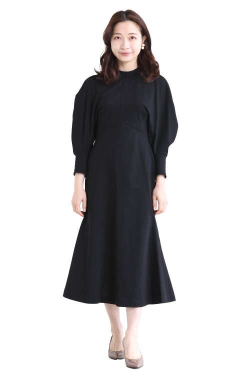 Mame Kurogouchi(マメ) Classic Cotton Dress BLACK - YAMAROKU