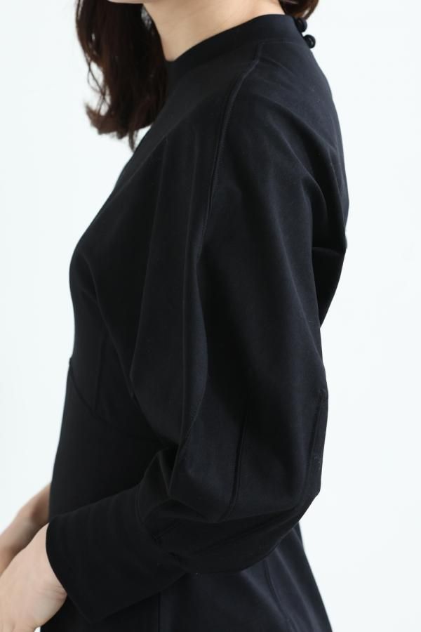 Mame Kurogouchi(マメ) Classic Cotton Dress BLACK - YAMAROKU