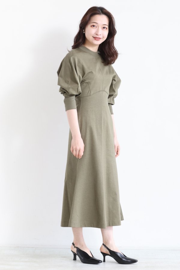 Mame Kurogouchi(マメ) Classic Cotton Dress KHAKI - YAMAROKU