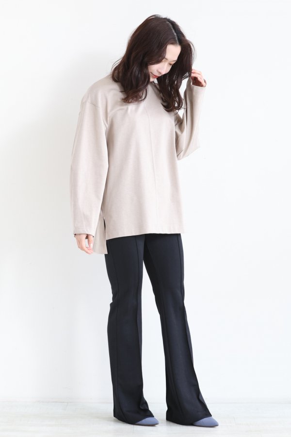 Mame Kurogouchi(マメ) Classic Cotton Long Sleeve Top BEIGE 