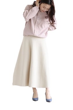 unfil(アンフィル) high twist cotton smooth-knit skirt