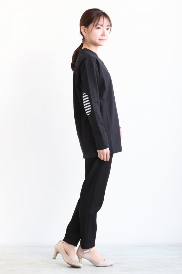 BORDERS at BALCONY(ボーダーズアットバルコニー) LONG SLEEVE TEE BLACK - YAMAROKU（ヤマロク）  オンラインストア