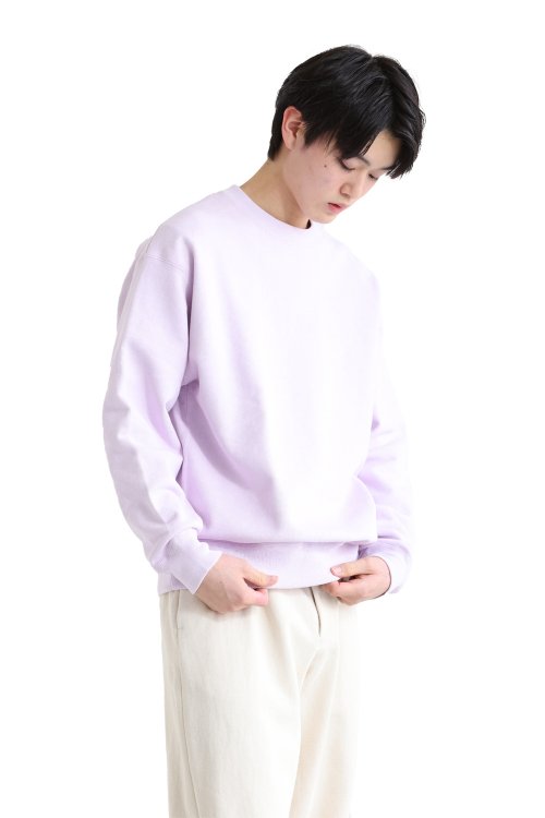 unfil(アンフィル) 【UNISEX】cotton&paper-terry sweatshirt