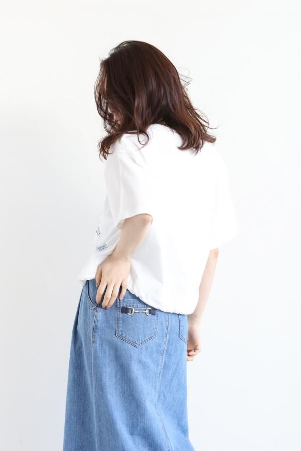 MUVEIL(ミュベール) ポパイプリントTシャツ - YAMAROKU MUVEIL(ミュベール) ポパイプリントTシャツ - YAMAROKU