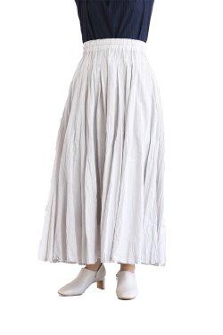 araara(アラアラ) Stripe Flare Skirt  stripe beige