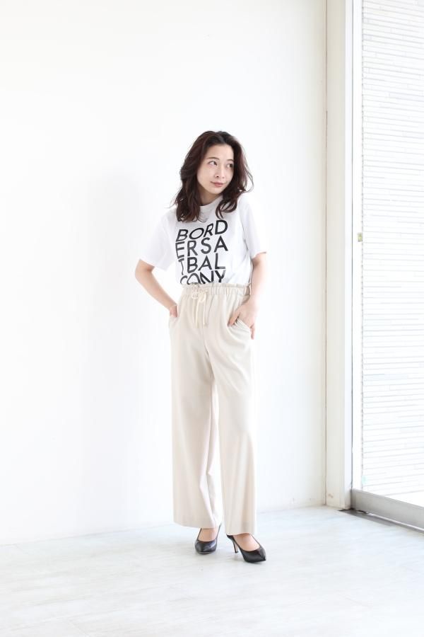 BORDERS at BALCONY(ボーダーズアットバルコニー) BORDERS TEE WHITE ...