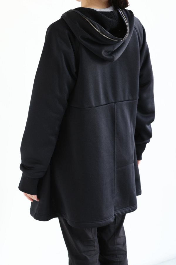 MOOLA KALAH(モーラカーラ) A-line Sweat Parka black - YAMAROKU（ヤマロク） オンラインストア