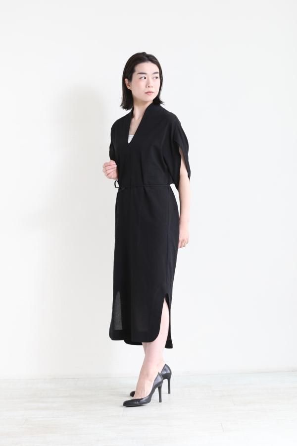 ブラック週末限定価格 mame Crepe Deep V-neck Dress