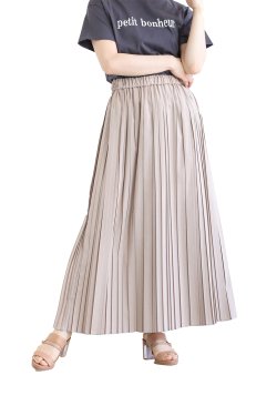 SIWALY(シワリー) Pleats Skirt  beige