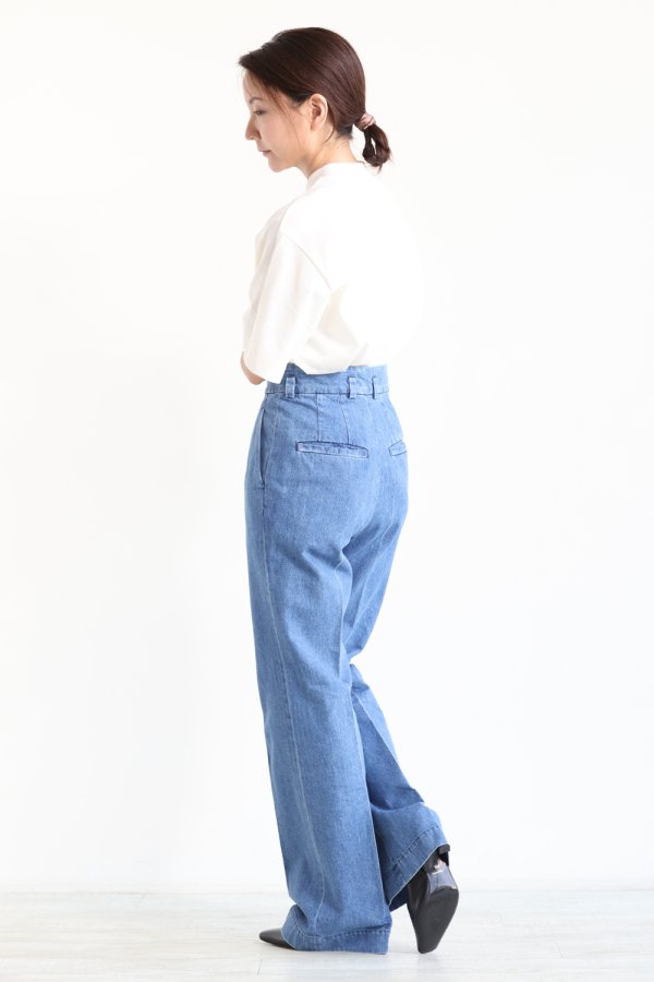 Mame Kurogouchi(マメ) High-Waisted Flared Demin Jeans - YAMAROKU