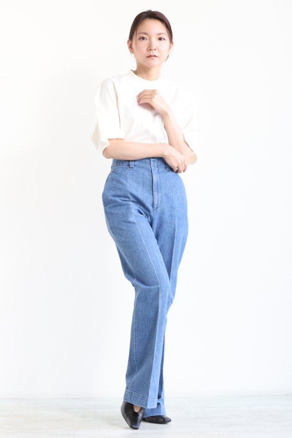 Mame Kurogouchi(マメ) High-Waisted Flared Demin Jeans 