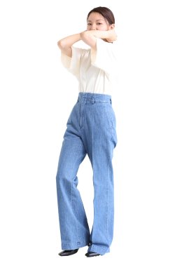 Mame Kurogouchi(マメ) High-Waisted Flared Demin Jeans