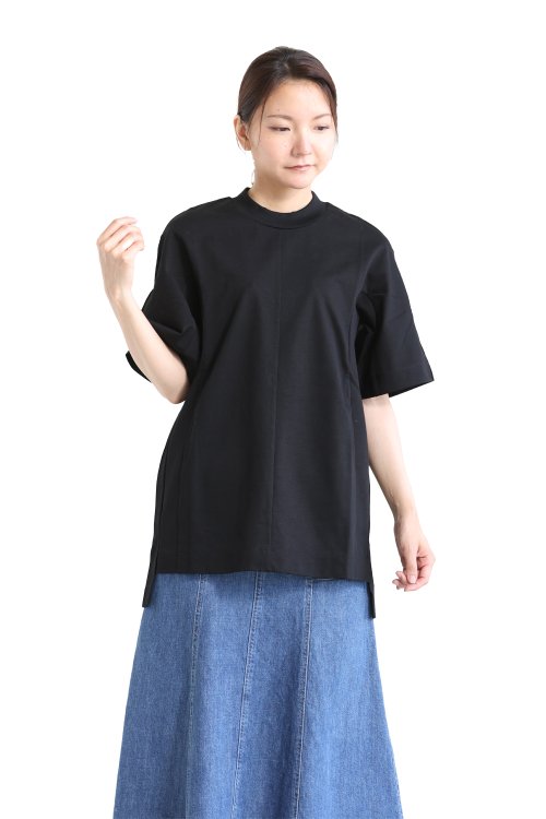 Mame Kurogouchi(マメ) Cotton T-Shirt BLACK - YAMAROKU（ヤマロク ...