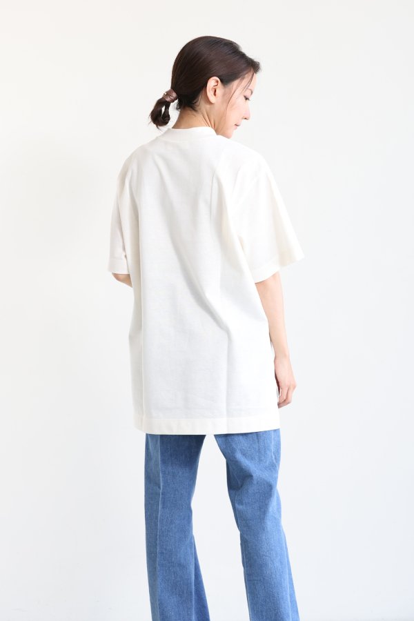 Mame Kurogouchi(マメ) Cotton T-Shirt ECRU - YAMAROKU（ヤマロク 