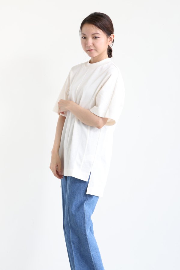 Mame Kurogouchiマメ Cotton T Shirt ECRU   YAMAROKUヤマロク