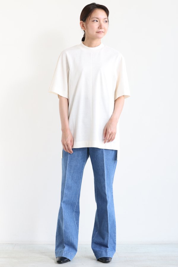 Mame Kurogouchi(マメ) Cotton T-Shirt ECRU - YAMAROKU（ヤマロク 