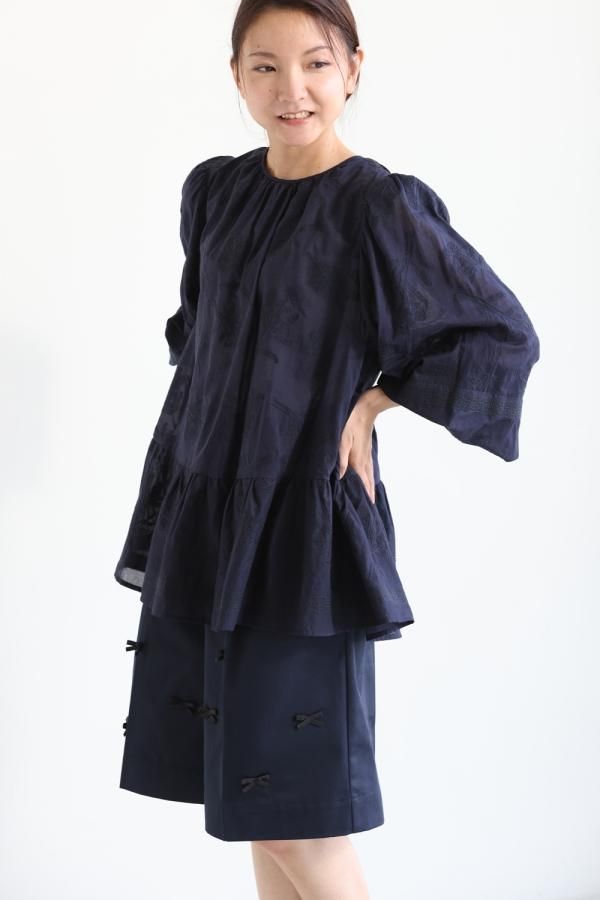 MUVEIL(ミュベール) ディッキーズコラボハーフパンツ navy