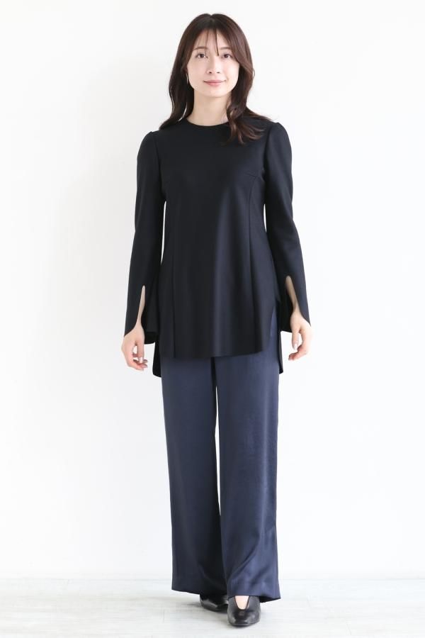 激安の Mame Kurogouchi(マメ) Crew Neck Wool Shirt - YAMAROKU トップス