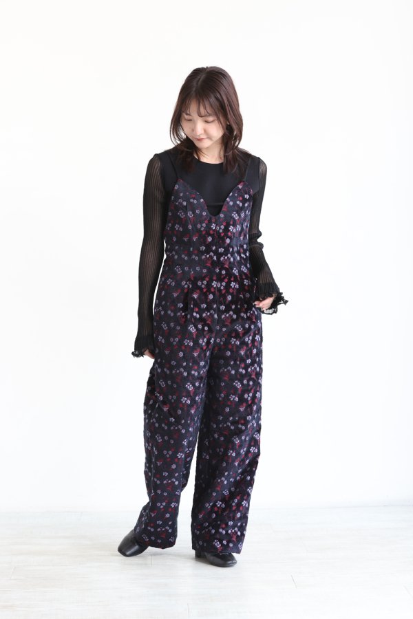 Mame Kurogouchi(マメ) Floral Jacquard Sleeveless Jumpsuits - YAMAROKU（ヤマロク）  オンラインストア