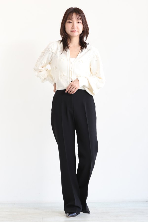 Mame Kurogouchi(マメ) High Waisted Center Creased Suit Trousers 