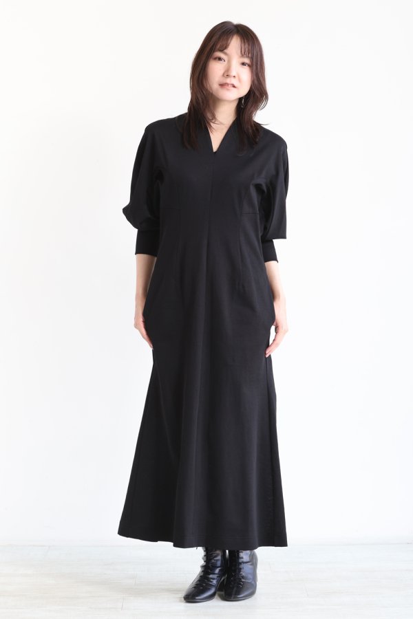 新品未使用】mame Classic Cotton Dress black-
