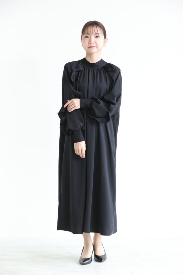 MARILYN MOON(マリリンムーン) 2way ruffle frill knit tie dress 