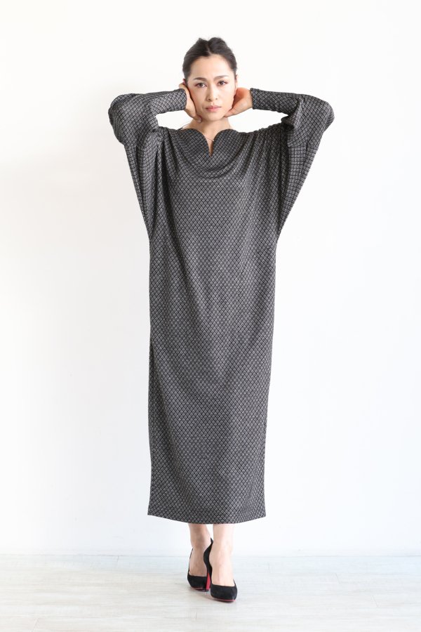 Mame Kurogouchi(マメ) Classic Jersey Dress BLACK - YAMAROKU