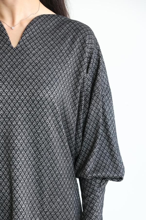 Mame Kurogouchi(マメ) Classic Jersey Dress BLACK - YAMAROKU