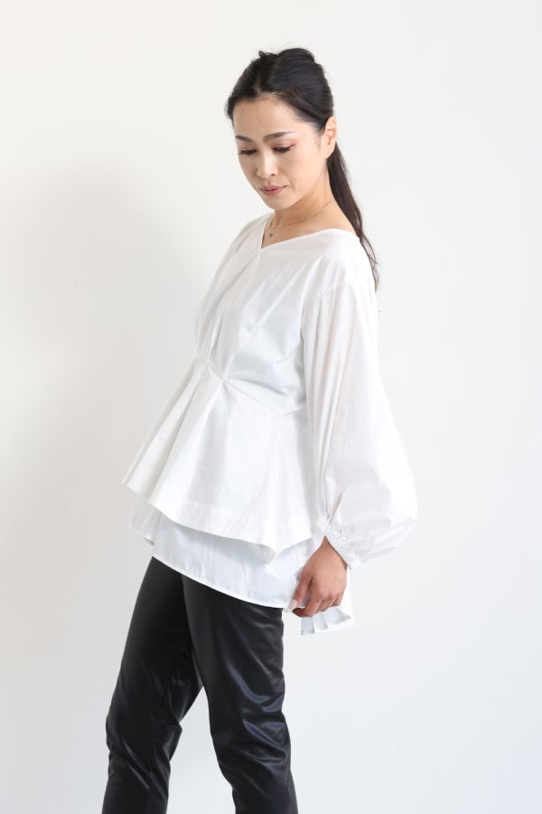 ELENDEEK(エレンディーク) BACK PLEATS LAYERED LSL BL - YAMAROKU