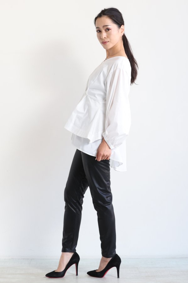 ELENDEEK(エレンディーク) BACK PLEATS LAYERED LSL BL - YAMAROKU