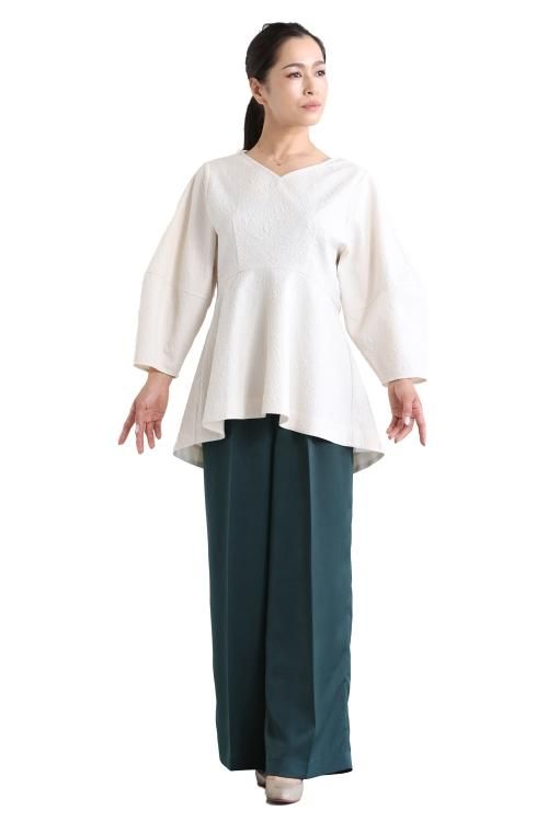 [美品]ELENDEEK COCOON SL PEPLUM JQ BL