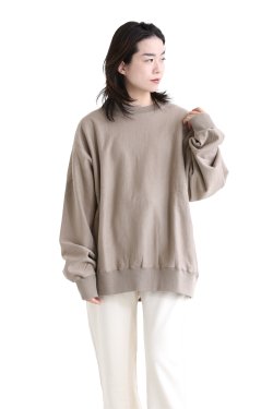unfil(アンフィル) 【UNISEX】vintage cotton fleece sweatshirt  