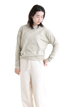 unfil(アンフィル) egyptian cotton-jersey long sleeve Tee 