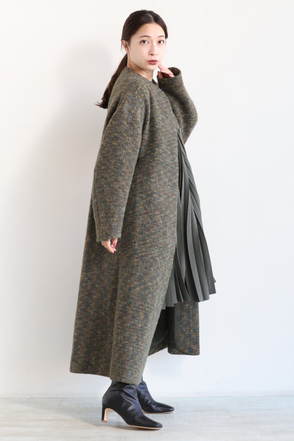 Mame Kurogouchi(マメ) Alpaca Blend Shaggy Wool Coat - YAMAROKU