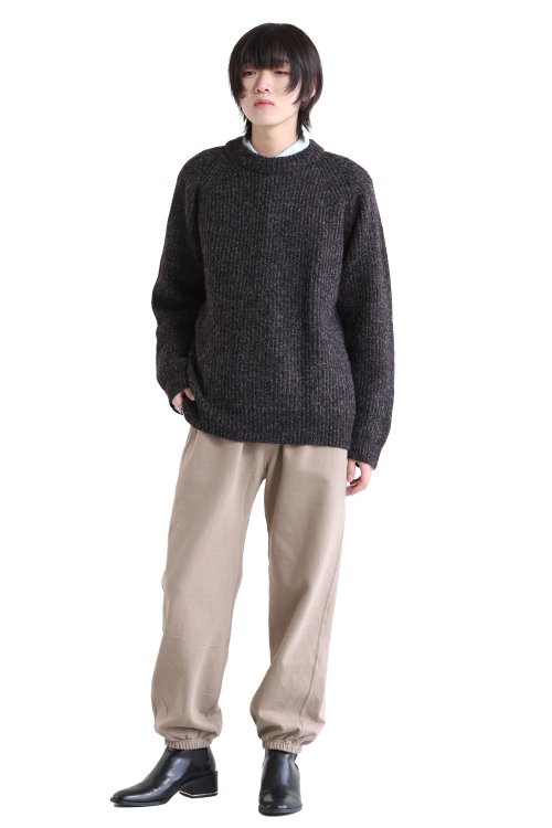 unfil(アンフィル) 【UNISEX】royal baby alpaca ribbed-knit sweater