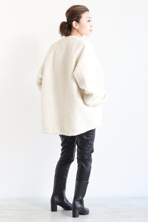 unfil アンフィル wool-boa bomber jacket unfil (アンフィル) wool-boa bomber jacket / ウールボア